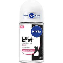 Nivea Black & White Invisible Clear Roll On Deodorant 50mL