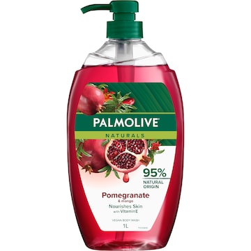 Palmolive Body Wash Shower Gel Naturals Pomegranate & Mango 1L