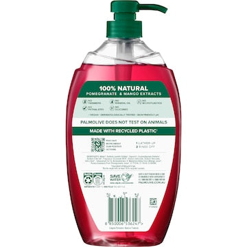 Palmolive Body Wash Shower Gel Naturals Pomegranate & Mango 1L