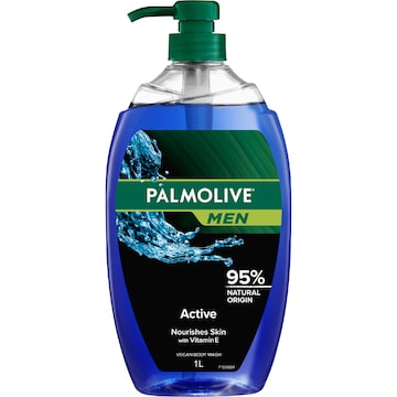 Palmolive Men's Body Wash Shower Gel Active 1L