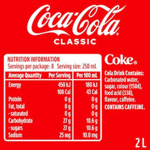 Coca-Cola Classic  Soft Drink Bottle 2L
