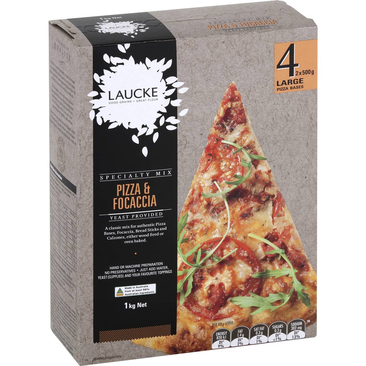 Laucke Pizza & Focaccia Dough Mix 1kg