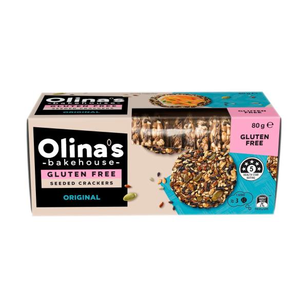 OLINAS SIMPLY SEED CRACKERS:ORIGINAL:.:80 GRAM