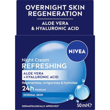 Nivea Refreshing Night Cream Face Moisturiser 50mL