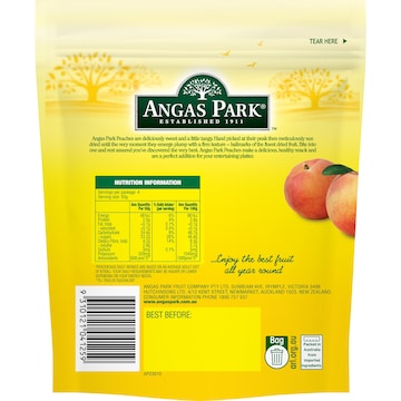 Angas Park Peaches Dried 200g