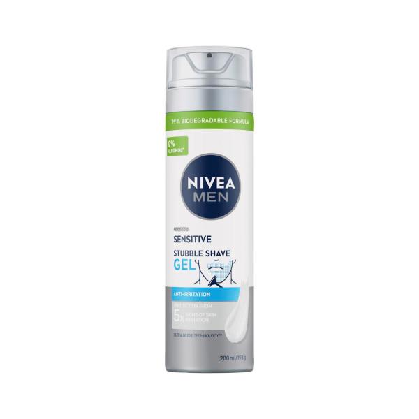 NIVEA MEN SENSITIVE STUBBLE SHAVE GEL 200ML