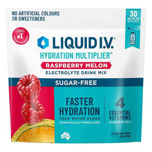 Liquid I.V. Hydration Multiplier Sugar Free Raspberry Melon Electrolyte Drink Mix 30 Sachets