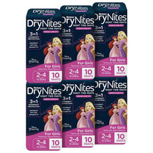 Girls' Overnight Absorbent Pants, Size 2-4 Years, 60 Pack