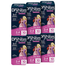 Huggies Drynites Night Time Pants For Girls Size 2-4 Years 60 Pants