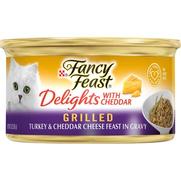 Fancy Feast Adult Delights Turkey & Cheddar Cheese Wet Cat Food 85g