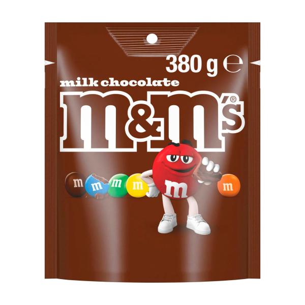 M&M'S MILK CHOCOLATE SNACK & SHARE BAG 380G