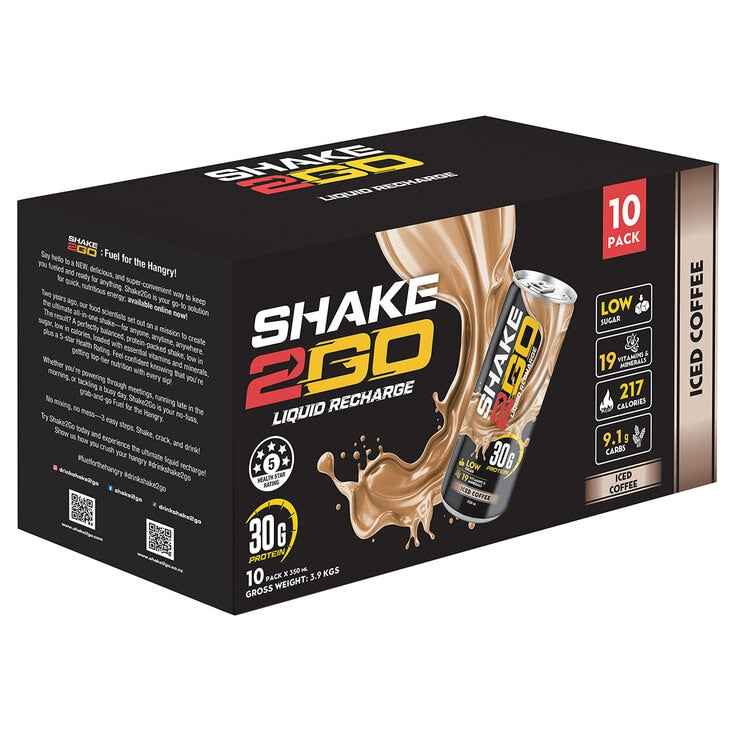 Shake 2 Go Protein Shake Coffee 10 x 350ml
