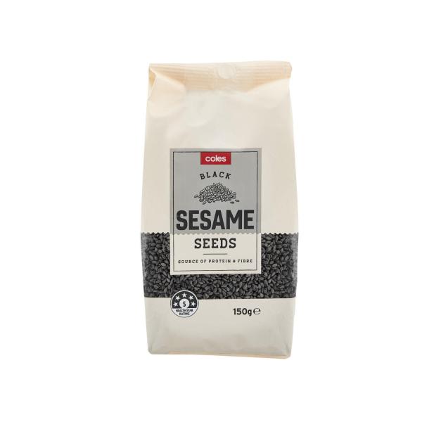 COLES BLACK SESAME SEEDS 150G