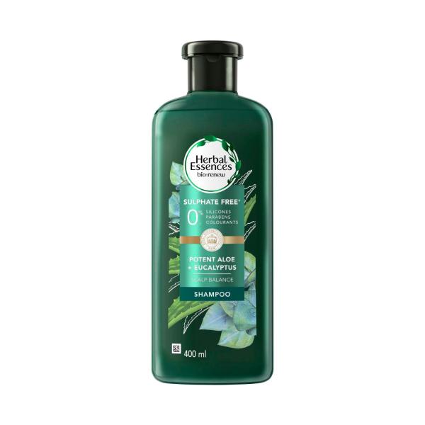 HERBAL ESSENCES SHAMPOO POTENT ALOE + EUCALYPTUS 400ML