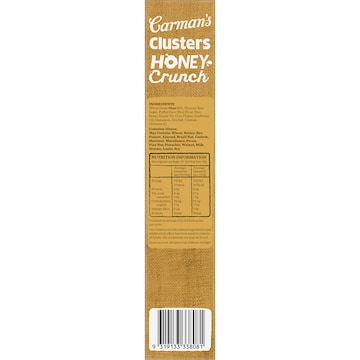 Carman's Clusters Aussie Oat Honey Crunch 450g