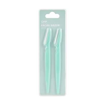 OXX Cosmetics 2 Pack Facial Razors - Mint