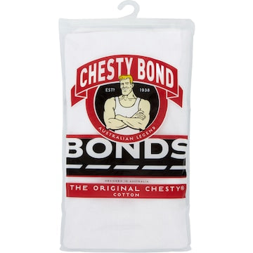 Bonds Singlet Mens Chesty White Size 16 each