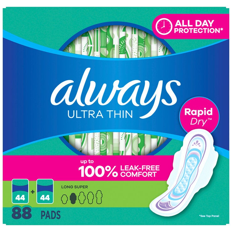 Always Ultra Thin Advanced Protection Long Pads 88 Pack