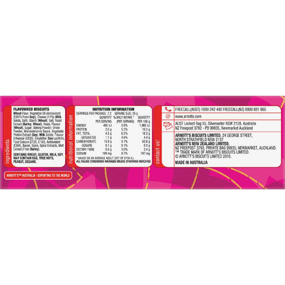 Arnott's Shapes Cheese & Bacon Cracker Biscuits 180g