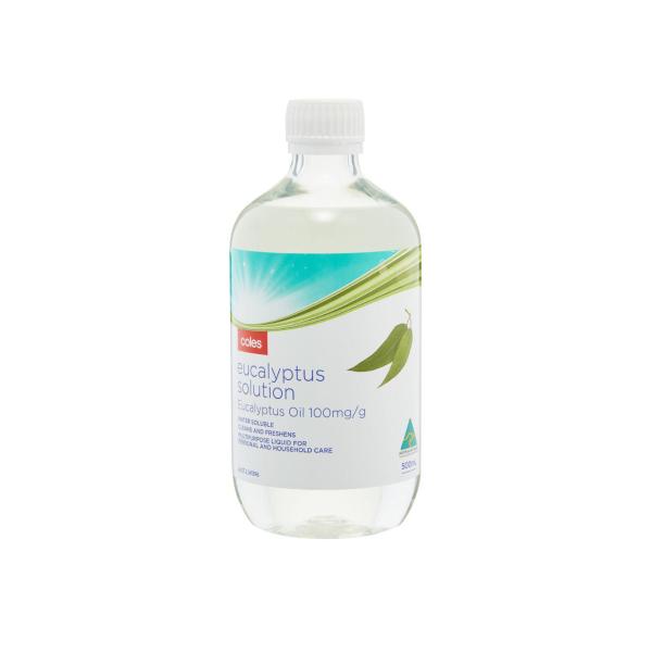 COLES EUCALYPTUS SOLUTION 10% 500ML