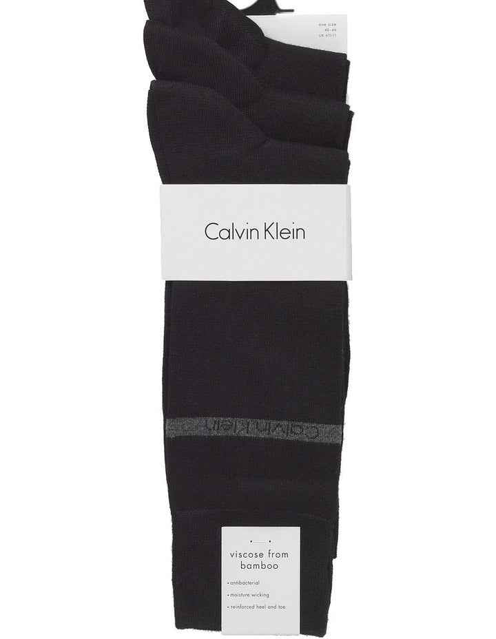 Mainline Bamboo Band Logo Socks 3 Pack in Black