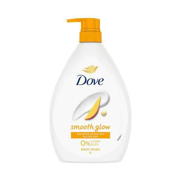 DOVE BODY WASH GLOWING MANGO 1L