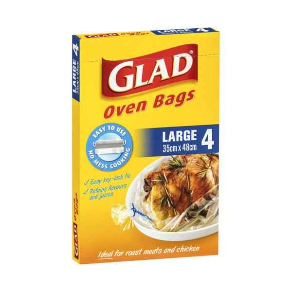 GLAD BAGS OVEN:LARGE:.:4 PACK