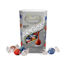 LINDT LINDOR SILVER ASSORTED CHOCOLATE CORNET 333G