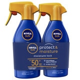 Nivea Sun Spray Protect And Moisture SPF50+ 2 x 300ml