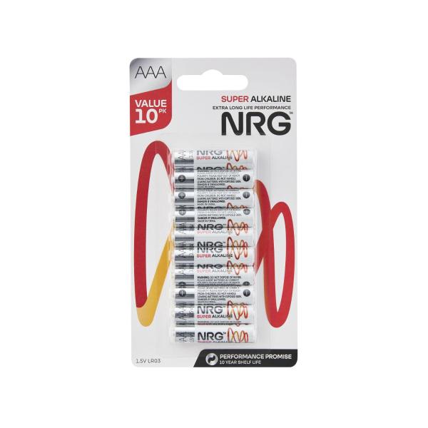 NRG SUPER ALKALINE AAA 10PK