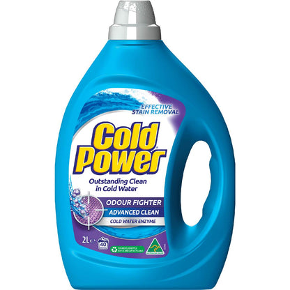 Cold Power Advanced Clean Odour Fighter Laundry Liquid Detergent 2L