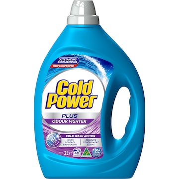 Cold Power Advanced Clean Odour Fighter Laundry Liquid Detergent 2L