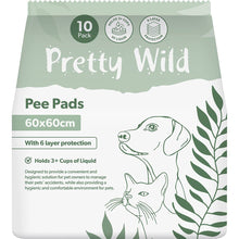 Pretty Wild Pee Pads 60cm x 60cm For Pets 10 Pack