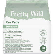 Pretty Wild Pee Pads 60cm x 60cm For Pets 10 Pack