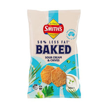 SMITHS BAKED SNACKS:SOUR CREAM & CHIVES:.:130 GRAM