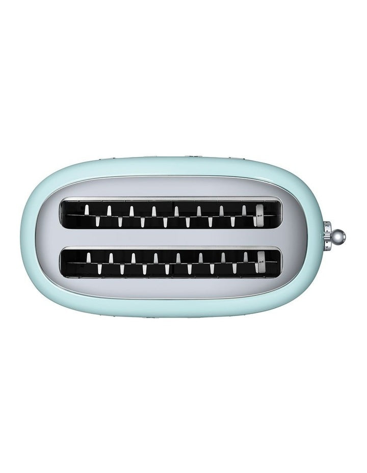 50's Style 4 Slice Long-Slot Toaster in Pastel Green TSF02PGAU