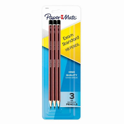 Paper Mate Woodcase HB Pencils - 3 Pack