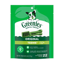 GREENIES CANINE DENTAL DOG TREATS ORIGINAL TEENIE 22 PACK 170G