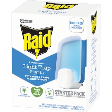 Raid Flying Insect Light Trap Plug In Starter Pack each