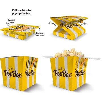 Pop Box Butter Flavour Microwave Popcorn 100g