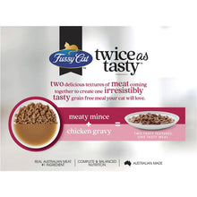Fussy Cat Grain Free Meaty Mince & Chicken Gravy Kitten Wet Food 80g x 12 Pack