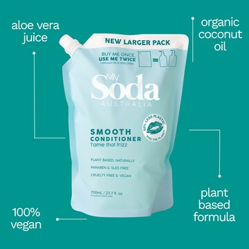 My Soda Smooth & Silky Conditioner Refill For Frizz Prone Hair 700mL