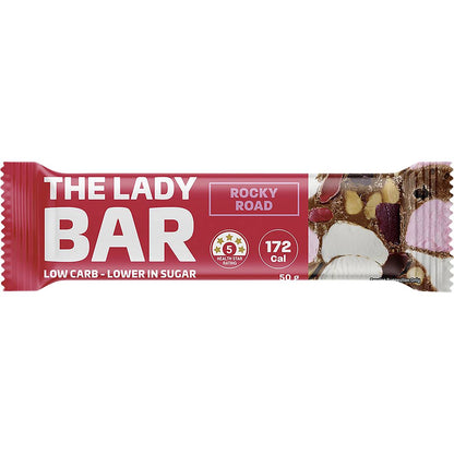 The Lady Bar Diet High Protein Low Sugar Rocky Road High Fibre 50g