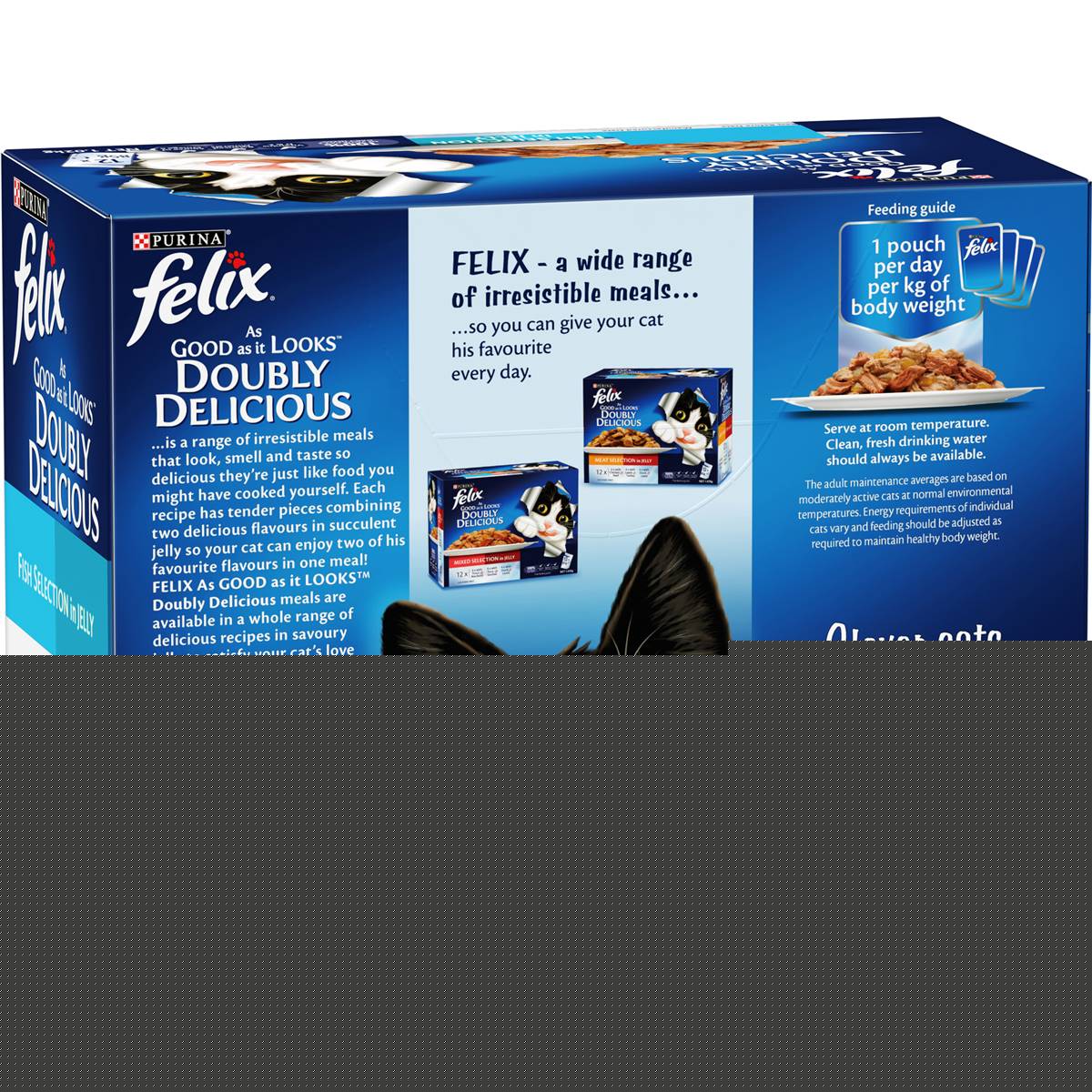 Felix Doubly Delicious Fish Selection Cat Food 85g x 12 Pack