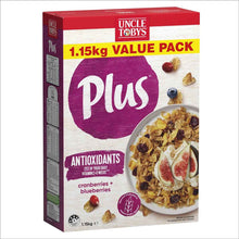 Uncle Tobys Plus Cereal Cranberries & Blueberries 1.15kg