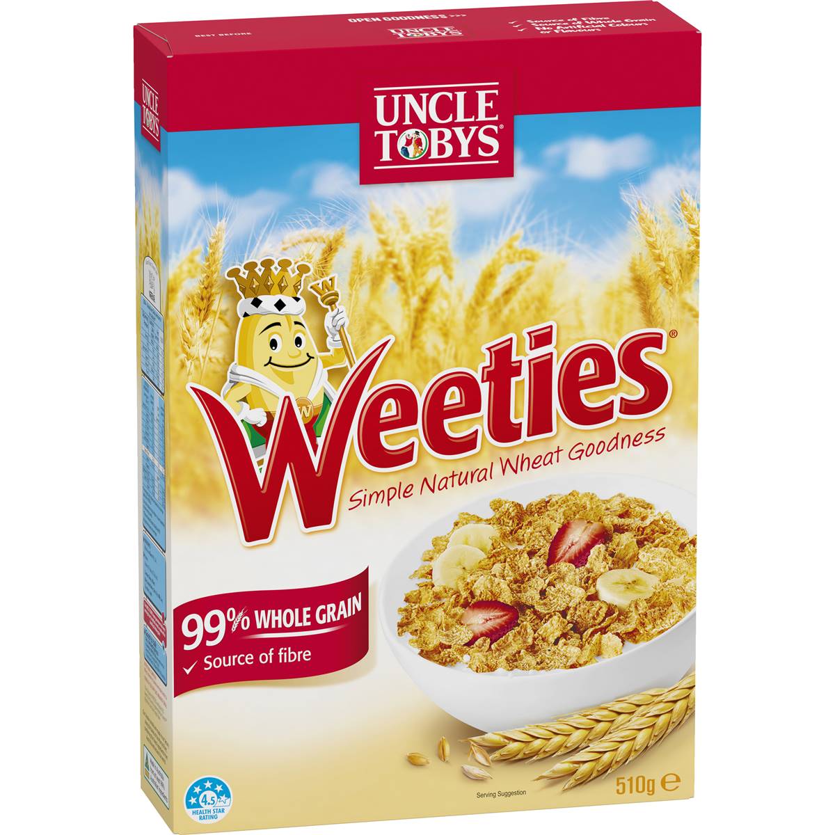 Uncle Tobys Weeties Cereal 510g