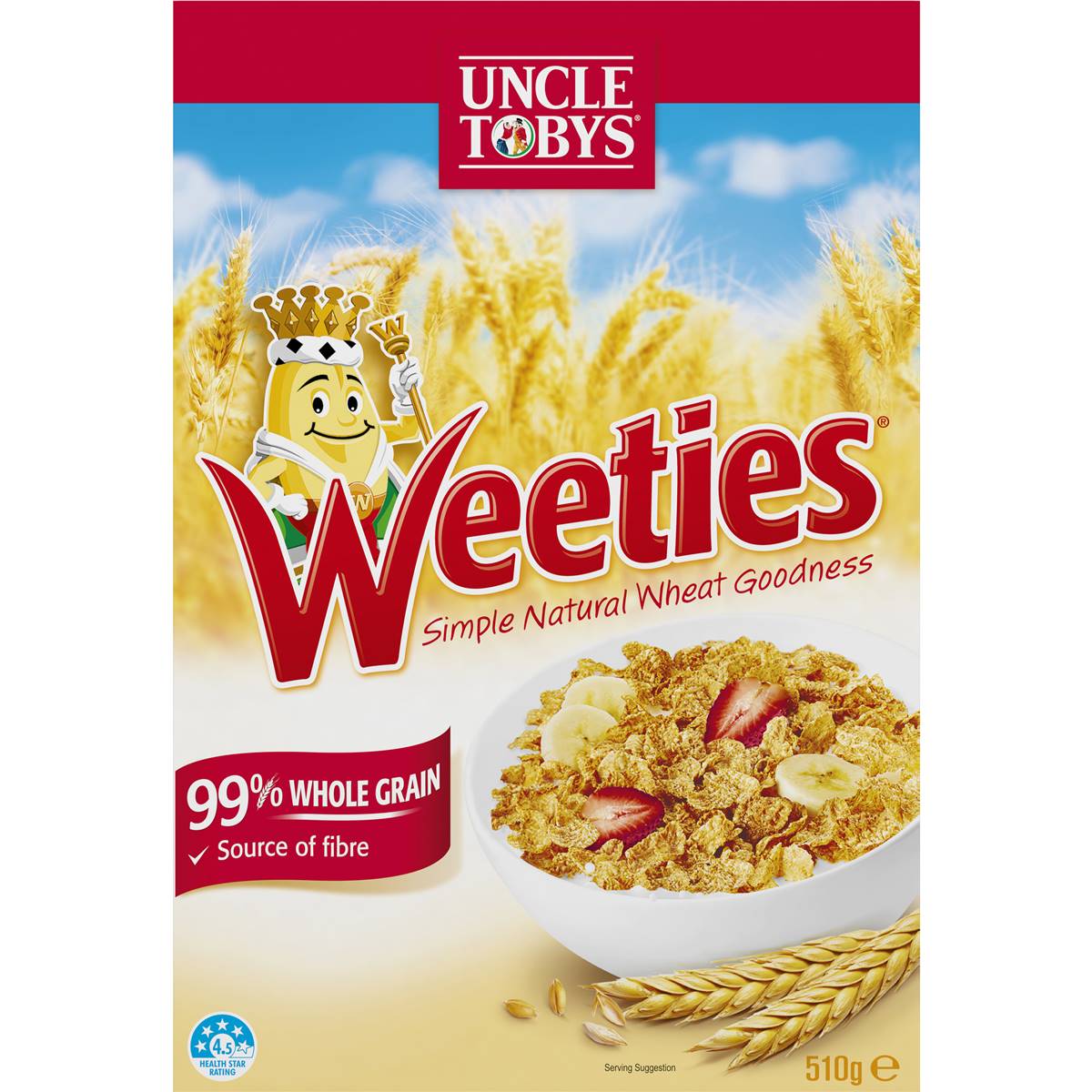 Uncle Tobys Weeties Cereal 510g
