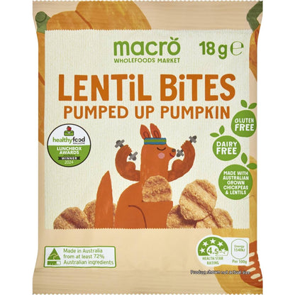 Macro Lentil Bites Pumped Up Pumpkin 18g
