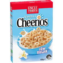 Uncle Tobys Cheerios Low Sugar Vanilla Cereal 450g