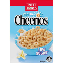 Uncle Tobys Cheerios Low Sugar Vanilla Cereal 450g